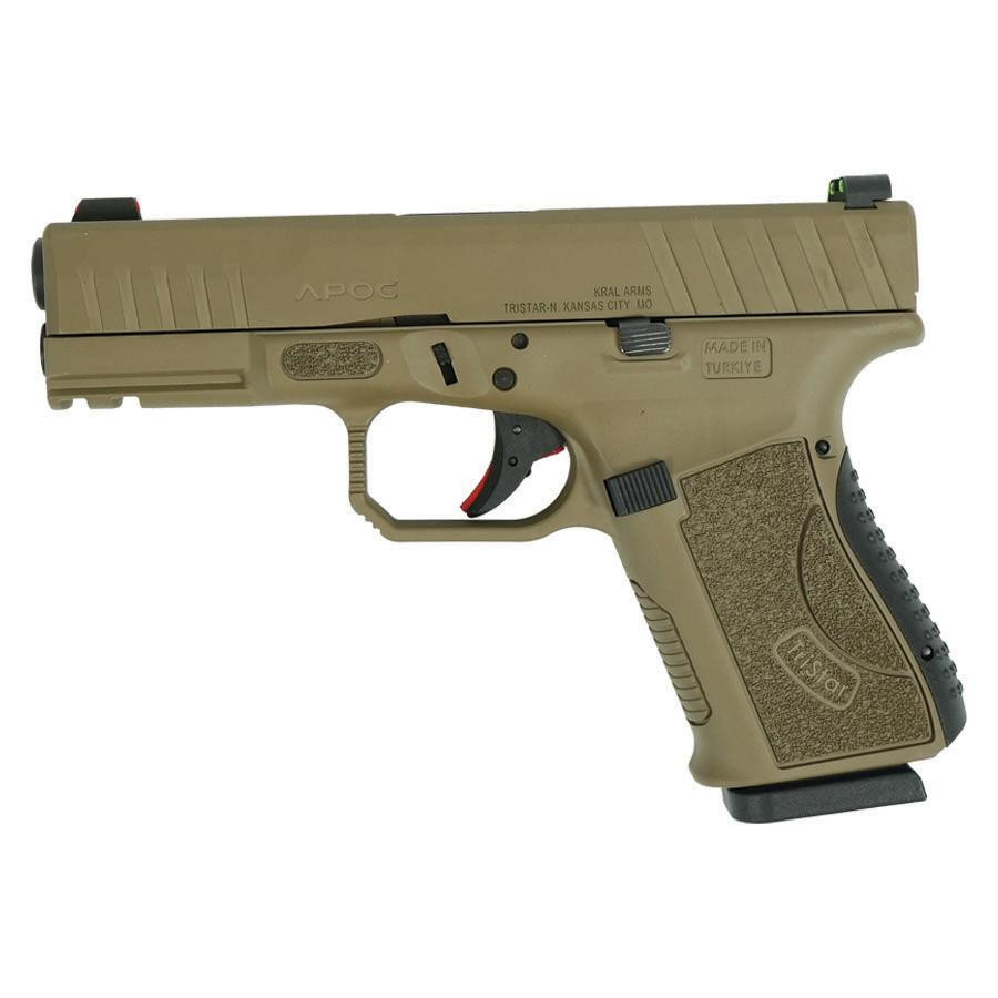 tristar_apoc_handgun_9mm_luger_15rd_magazine_4_barrel_fiber_optic_sights_fde_uo85772_0003_Left
